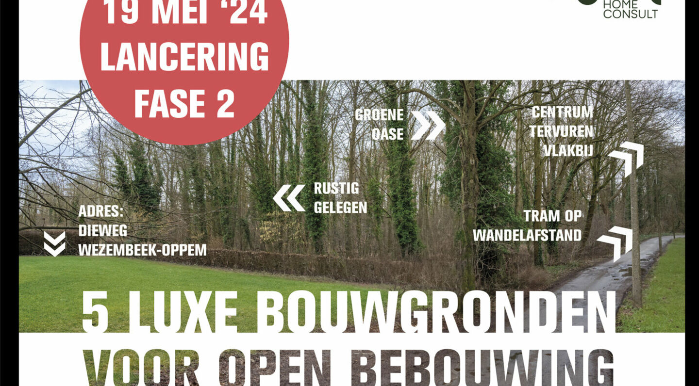 Bouwgrond te koop in Tervuren